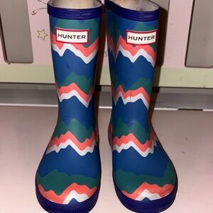 Hunter Kids Multicolor Wave Rain Boots